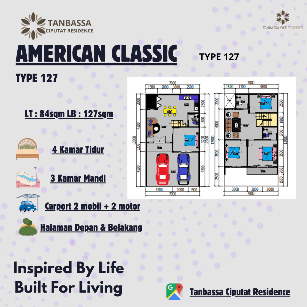 jual rumah baru 2 lantai mewah di ciputat tangerang selatan
